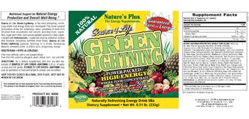 Nature's Plus Soure of Life Green Lightning - supplement