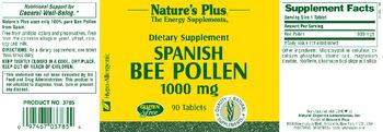 Nature's Plus Spanish Bee Pollen 1000 gm - supplement