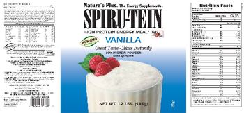 Nature's Plus Spiru-Tein High Protein High Energy Meal Vanilla - supplement
