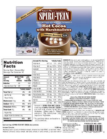 Nature's Plus Spiru-Tein Hot Cocoa With Marshmallows - 