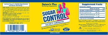 Nature's Plus Sugar Control - multinutrient supplement with chromemater