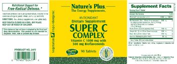 Nature's Plus Super C Complex Vitamin C 1000 mg With 500 mg Bioflavonoids - supplement