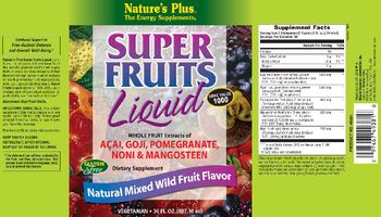 Nature's Plus Super Fruits Liquid Natural Mixed Wild Fruit Flavor - supplement