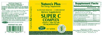 Nature's Plus Sustained Release Super C Complex Vitamin C 1000 mg With 500 mg Bioflavonoids - supplement