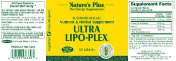 Nature's Plus Sustained Release Ultra Lipo-Plex - nutrient herbal supplement