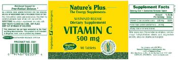 Nature's Plus Sustained Release Vitamin C 500 mg - supplement