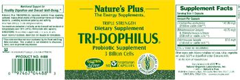 Nature's Plus Tri-Dophilus - probiotic supplement