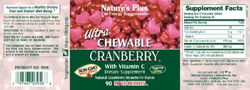 Nature's Plus Ultra Chewable Cranberry With Vitamin D Natural Cranberry/Strawberry Flavor - supplement
