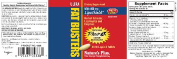 Nature's Plus Ultra Fat Busters With 400 mg LipoShield - supplement
