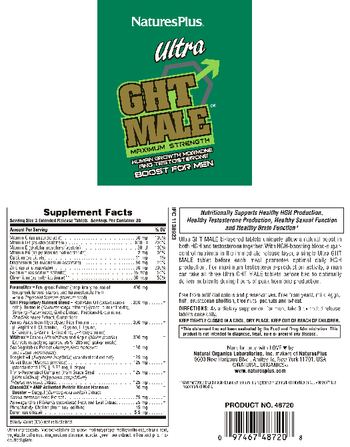 Nature's Plus Ultra GHT Male Maximum Strength - supplement