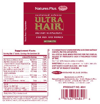 Nature's Plus Ultra Hair - supplement