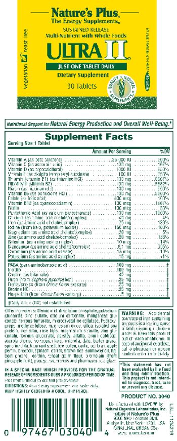 Nature's Plus Ultra II - supplement