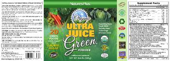 Nature's Plus Ultra Juice Green Powder - multinutrient supplement