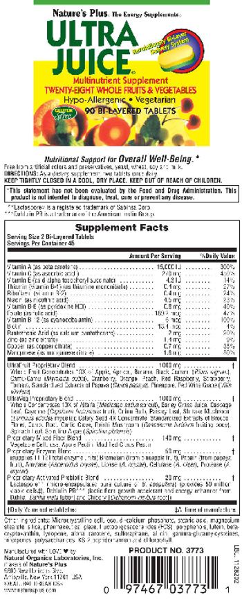 Nature's Plus Ultra Juice - multinutrient supplement