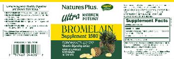 Nature's Plus Ultra Maximum Potency Bromelain 1500 - supplement