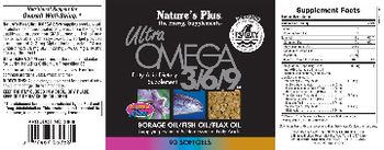Nature's Plus Ultra Omega 3/6/9 - fatty acid supplement