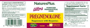 Nature's Plus Ultra Pregnenolone - supplement with bioperine
