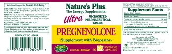 Nature's Plus Ultra Pregnenolone - supplement with bioperiner