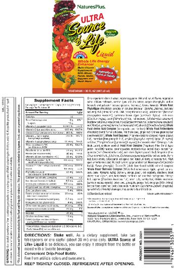 Nature's Plus Ultra Source of Life Liquid Natural Mango Pineapple Flavor - multivitamin supplement