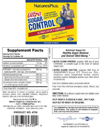 Nature's Plus Ultra Sugar Control - standardized herb and amino acid supplement
