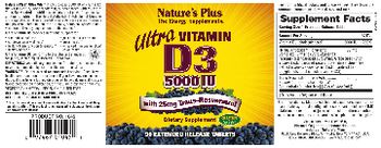 Nature's Plus Ultra Vitamin D3 5000 IU with 25 mg Trans-Resveratrol - supplement