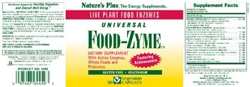 Nature's Plus Universal Food-Zyme - supplement