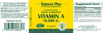 Nature's Plus Vitamin A 10,000 IU - supplement