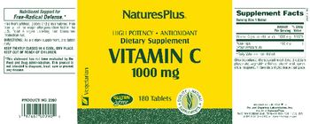 Nature's Plus Vitamin C 1000 mg - supplement
