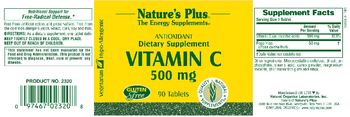 Nature's Plus Vitamin C 500 mg - supplement