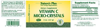 Nature's Plus Vitamin C Micro-Crystals - supplement