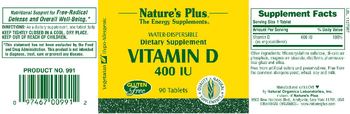 Nature's Plus Vitamin D 400 IU - supplement