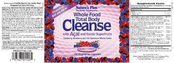 Nature's Plus Whole Food Total Body Cleanse With Acai And Exotic Superfruits - supplement
