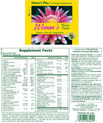 Nature's Plus Woman's Nutra Packs - womans supplement