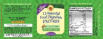 Nature's Secret 13 Powerful Food Digestion Enzymes - supplement
