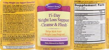 Nature's Secret 15-Day Weight Loss Support Cleanse & Flush - supplement