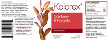 Nature's Sources Kolorex Cranberry & Horopito for Women - supplement