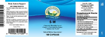 Nature's Sunshine 5-W - herbal supplement