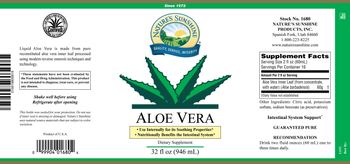 Nature's Sunshine Aloe Vera - supplement
