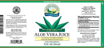 Nature's Sunshine Aloe Vera Juice - 