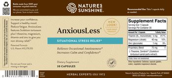 Nature's Sunshine AnxiousLess - supplement