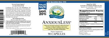Nature's Sunshine AnxiousLess - supplement