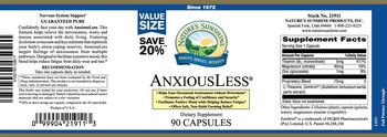 Nature's Sunshine AnxiousLess - supplement