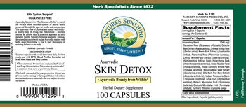 Nature's Sunshine Ayurvedic Skin Detox - herbal supplement
