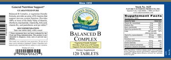 Nature's Sunshine Balanced B Complex - supplement