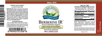 Nature's Sunshine Berberine IR - herbal supplement