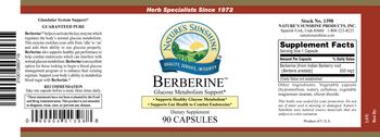 Nature's Sunshine Berberine - supplement