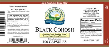 Nature's Sunshine Black Cohosh - supplement