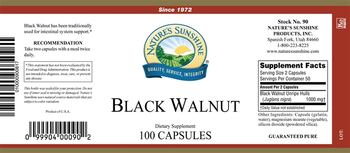 Nature's Sunshine Black Walnut - supplement