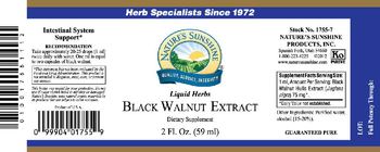 Nature's Sunshine Black Walnut Extract - supplement