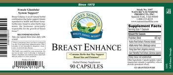 Nature's Sunshine Breast Enhance - herbal supplement